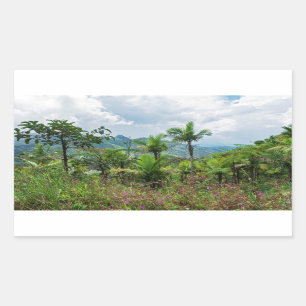 Flora und Landschaft der Luquillo Rechteckiger Aufkleber