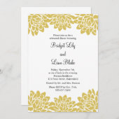 Flora und moderne Probe Einladung (Vorne/Hinten)