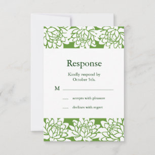 Flora und moderne UAWG RSVP Karte