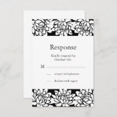 Flora und moderne UAWG RSVP Karte (Vorne/Hinten)