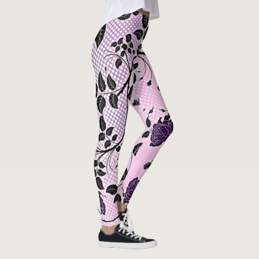 Flora und Polka Dots Leggings (Rechts)