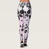 Flora und Polka Dots Leggings (Rückseite)
