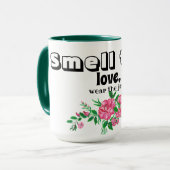 Flora und Schmetterlinge Tasse (Vorderseite Links)