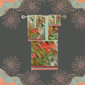 Flora und Vögel Badhandtuch Set