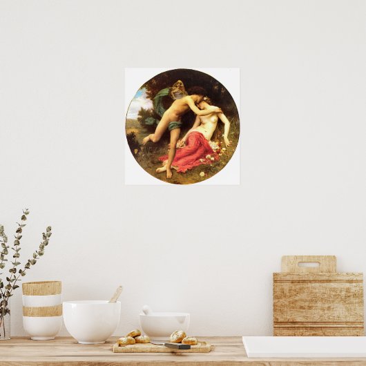 Flora und Zephyr 1875 William Bougeureau Poster (Küche)