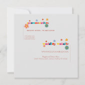 Flora-Unterkunftskarte Einladung (Vorderseite)