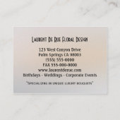 Flora Vermont berufliches 3,5" x 2,5" Visitenkarte (Rückseite)