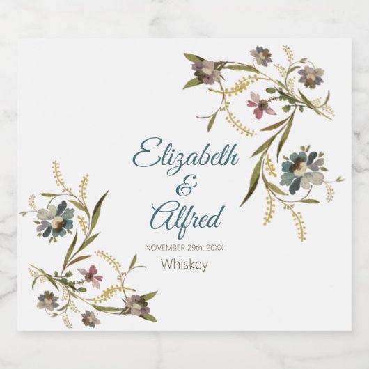 Flora Vine Flasche Etikett (Einzelnes Label)