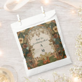 Flora Vintage Jugendstil-Hochzeit Geschenktütchen (Ausgeschnitten)