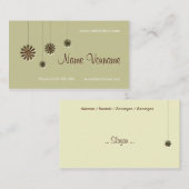 Flora Visitenkarte (Vorne/Hinten)