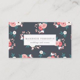 Flora-Visitenkarte für Wasserfarben Visitenkarte