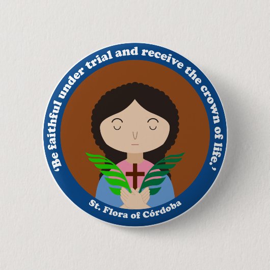 Flora von Córdoba Button (Vorderseite)