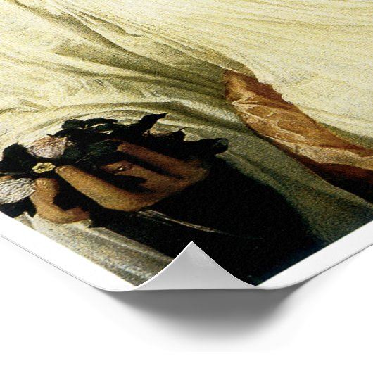 Flora, von Tizian Poster (Ecke)