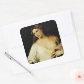 Flora, von Tizian Quadratischer Aufkleber (Umschlag)