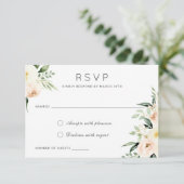 Flora Wasserfarbe Rote Pfirsichgrün Moderne Einladung (Stehend Vorderseite)