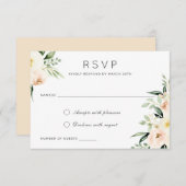 Flora Wasserfarbe Rote Pfirsichgrün Moderne Einladung (Vorne/Hinten)