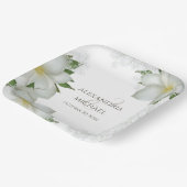 Flora Wasserfarben Magnolia Blume Magnolia Pappteller (Gewinkelt)