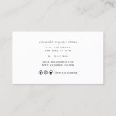 Flora-Whisk-Bäckerei Visitenkarte (Rückseite)