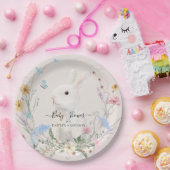 Flora-Wildblume Wasserfarben-Kaninchen-Schmetterli Pappteller (Party)