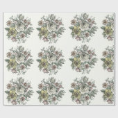 Floraison-Design auf Verpackungspapier Geschenkpapier (Flach)