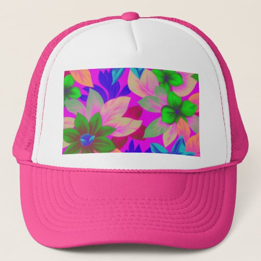 Floral1i3 Truckerkappe (Vorderseite)