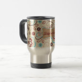 Floral 15 oz. Reisebusch Reisebecher (Vorderseite Links)
