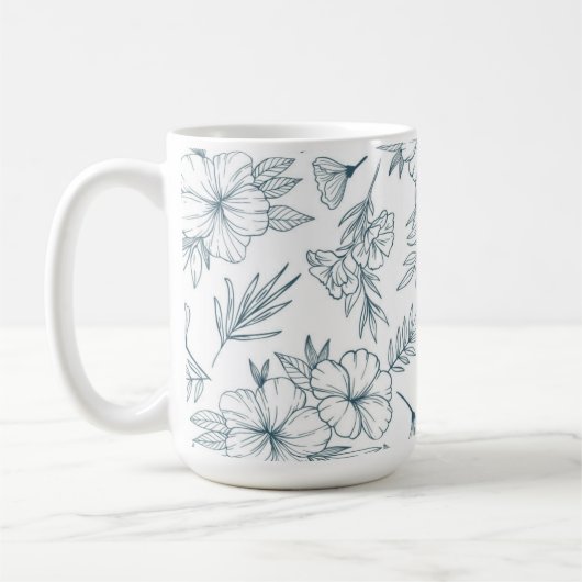 Floral 15oz Coffee Mug Kaffeetasse (Links)