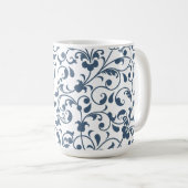 Floral 15oz Coffee Mug Kaffeetasse (VorderseiteRechts)