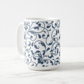 Floral 15oz Coffee Mug Kaffeetasse (Vorderseite Links)