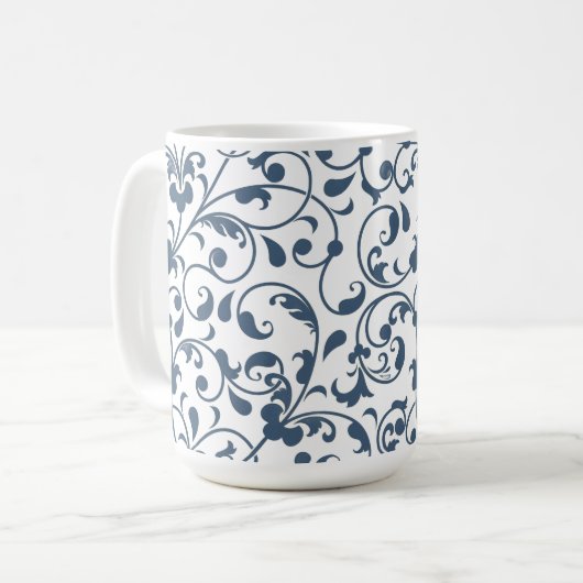 Floral 15oz Coffee Mug Kaffeetasse (Vorderseite Links)