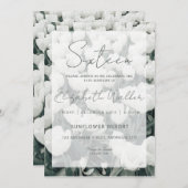 Floral 16 . Geburtstag Birthday Party Einladung (Vorne/Hinten)