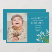 Floral 1. Geburtstagskarte (Vorne/Hinten)