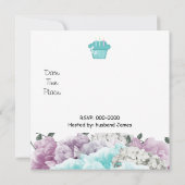 Floral 21. Geburtstagsfeier Party Einladung (Rückseite)