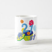 Floral 21. Geburtstagsfeier Tasse (Mittel)