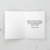 Floral 25. Hochzeitstag Gruß Karte (Innenseite)