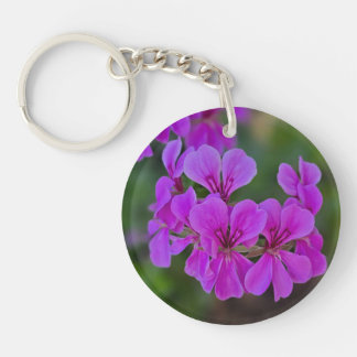 Floral 2 sided acrylic keychain  schlüsselanhänger