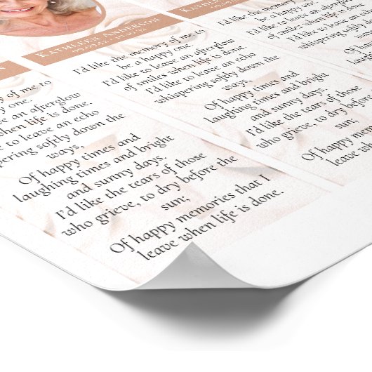 Floral 2x7" DIY Lesezeichen Template herunterladen Poster (Ecke)