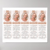 Floral 2x7" DIY Lesezeichen Template herunterladen Poster (Vorne)