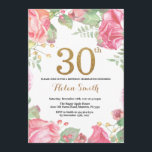 Floral 30. Geburtstag Einladung Gold Glitzer<br><div class="desc">Floral 30. Geburtstag Einladung für Frauen. Wasserfarbe Botanische Blume Floral. Gold Glitzer. Pink Peonies Floral Blume. Erwachsener Geburtstag.
Für weitere Anpassungen klicken Sie bitte auf die Schaltfläche "Anpassen" und verwenden Sie unser Designwerkzeug,  um diese Vorlage zu ändern.</div>