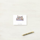 *~* Floral 3 ICH ERHALTE JETZT AP85 Manifesting Post-it Klebezettel (Auf Schreibtisch)