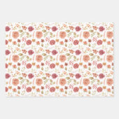 Floral 3 Pack Geschenkpapier Set (Vorderseite 3)
