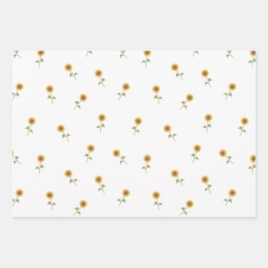 Floral 3 Pack Geschenkpapier Set (Vorderseite 2)