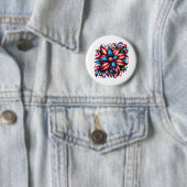 Floral 4. Juli Button (Beispiel)