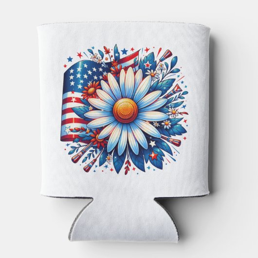 Floral 4. Juli Dosenkühler (Rückseite)