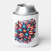 Floral 4. Juli Dosenkühler (Kanne Vorderseite)