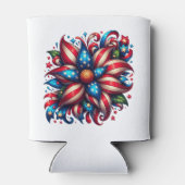Floral 4. Juli Dosenkühler (Rückseite)