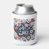 Floral 4. Juli Dosenkühler (Kanne Vorderseite)