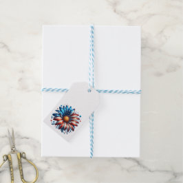 Floral 4. Juli Geschenkanhänger