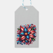 Floral 4. Juli Geschenkanhänger (Vorderseite)