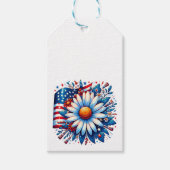 Floral 4. Juli Geschenkanhänger (Vorderseite)